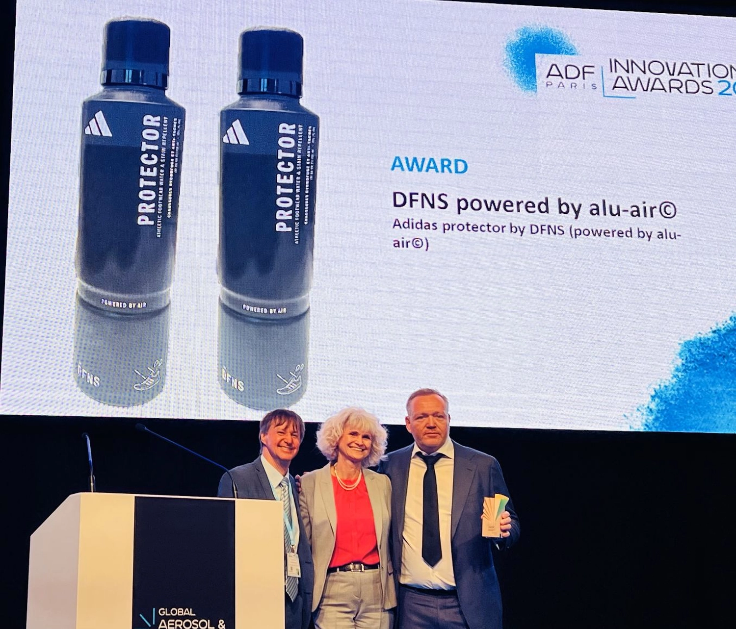 AEROSOL EUROPE - The leading magazine for the global aerosol industry - aluminium can for the adidas award